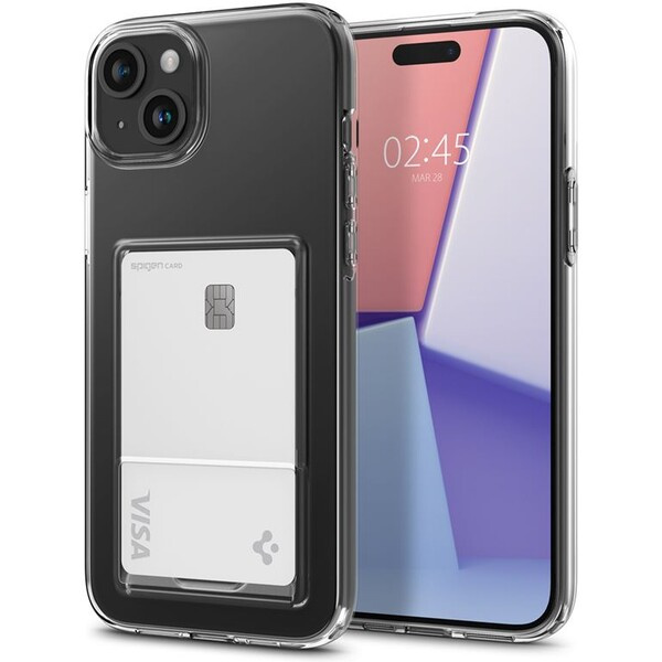 Spigen Crystal Slot kryt iPhone 15 Plus čirý
