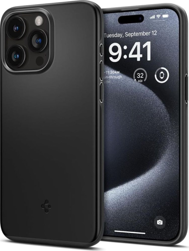 Spigen Thin Fit kryt iPhone 15 Pro černý