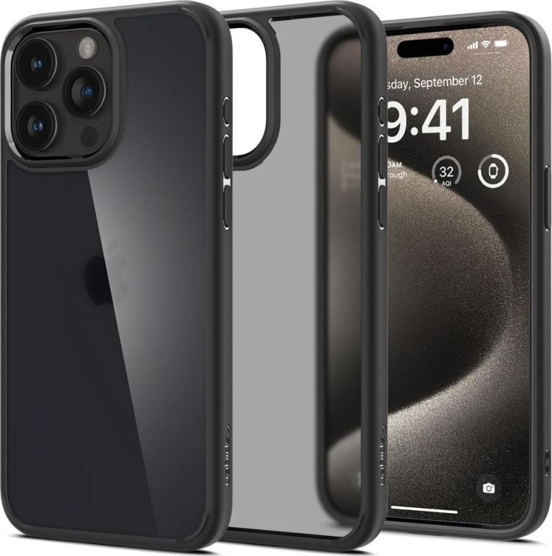 Spigen Ultra Hybrid kryt iPhone 15 Pro černý