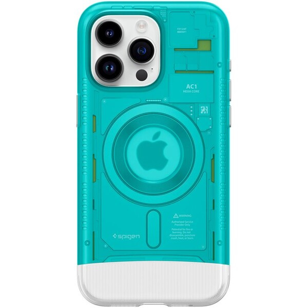 Spigen Classic C1 MagFit kryt iPhone 15 Pro modrý