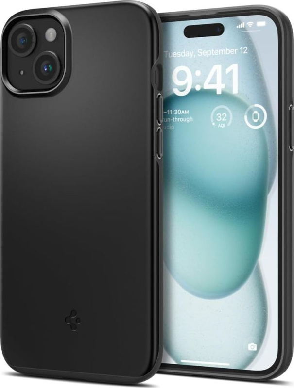 Spigen Thin Fit kryt iPhone 15 černý