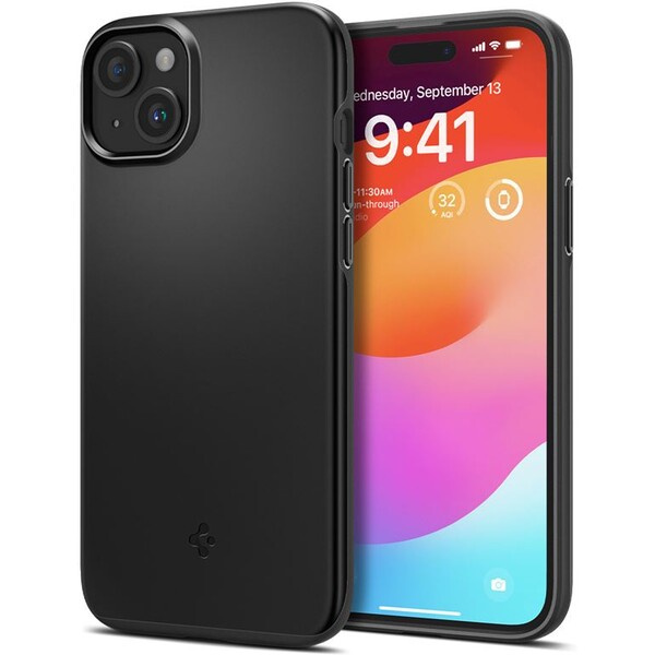 Spigen Thin Fit kryt iPhone 15 černý