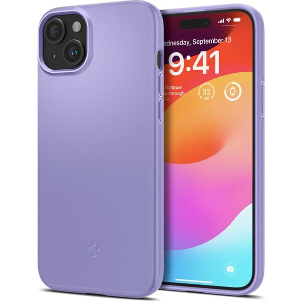 Spigen Thin Fit kryt iPhone 15 fialový