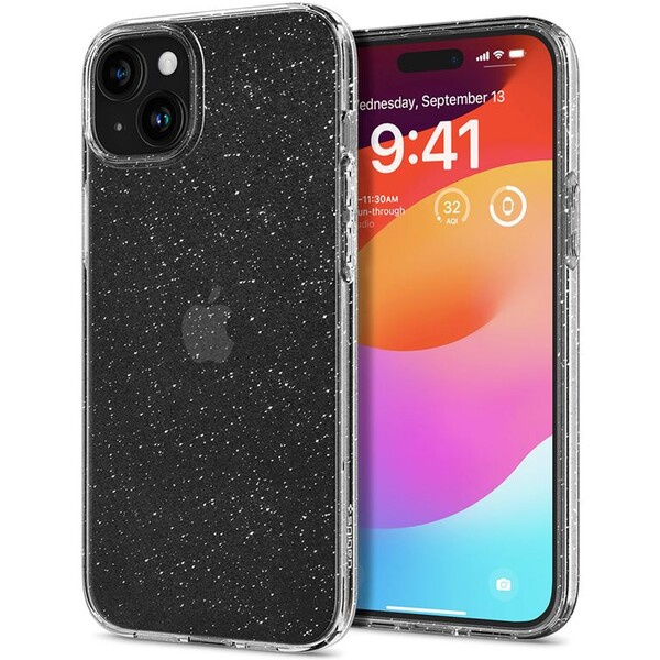 Spigen Liquid Crystal Glitter kryt iPhone 15 třpytivý