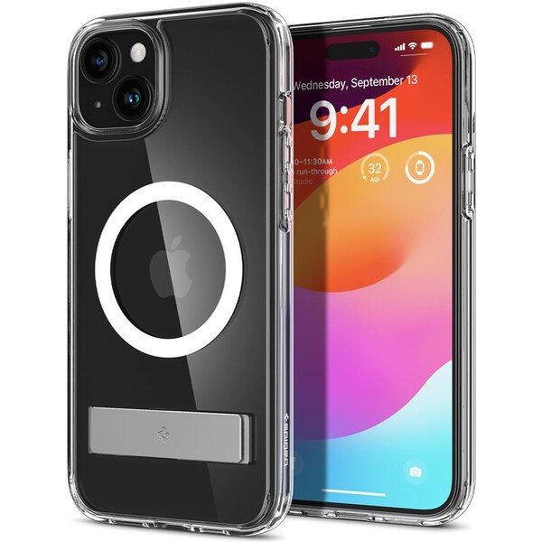 Spigen Ultra Hybrid S MagFit kryt iPhone 15 čirý