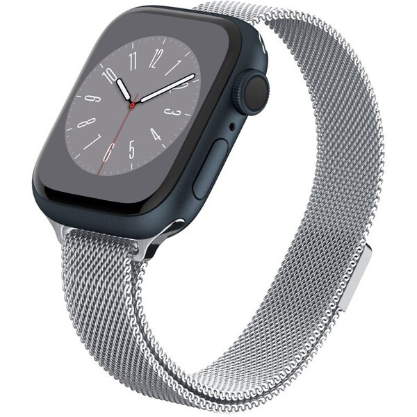 Spigen Metal Fit  řemínkem Apple Watch 41mm/40mm/38mm stříbrný