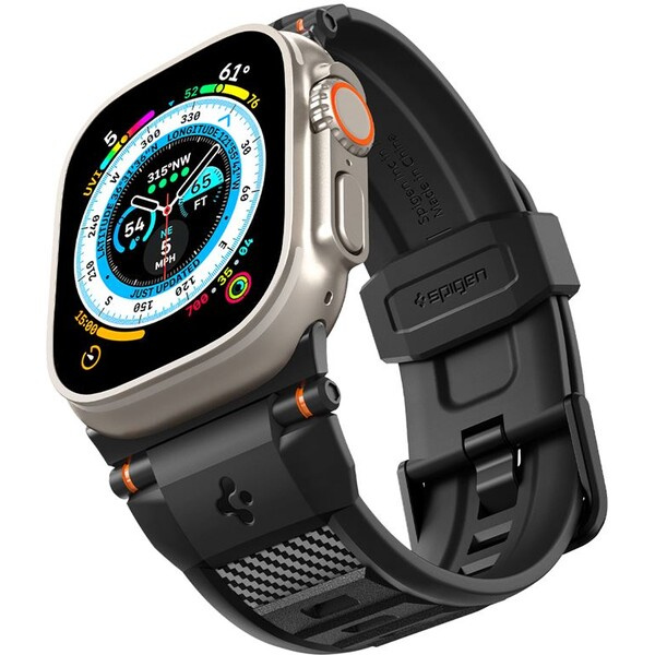 Spigen Rugged Ultra Band řemínek Apple Watch 49/46/45/44/42mm matně černý