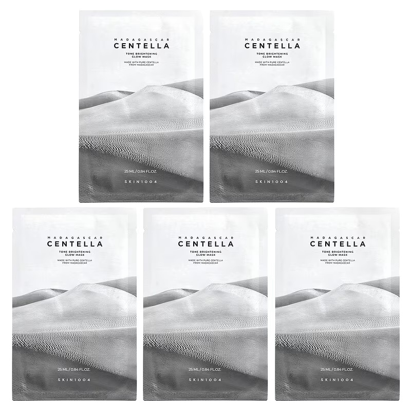 SKIN1004 Sada rozjasňujících pleťových masek Madagascar Centella 5 x 25 ml