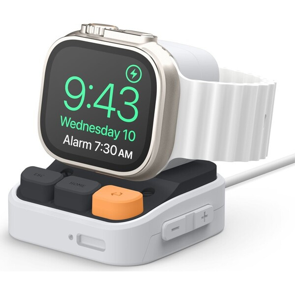 ELAGO W9 stojánek pro Apple Watch/Galaxy Watch světle šedý