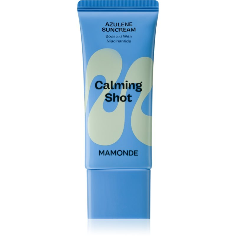 MAMONDE Calming Shot Azulene Suncream ochranný pleťový krém se zklidňujícím účinkem SPF 50+ 35 ml