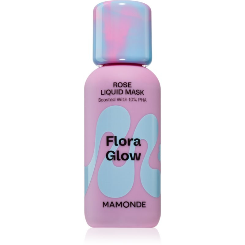 MAMONDE Flora Glow Rose Liquid Mask hydratační pleťová maska s exfoliačním účinkem 80 ml