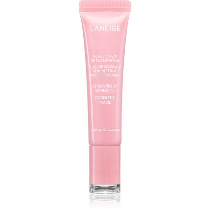 LANEIGE Glaze Craze Tinted Lip Serum tónovací balzám na rty odstín Strawberry Sprinkles 12 g