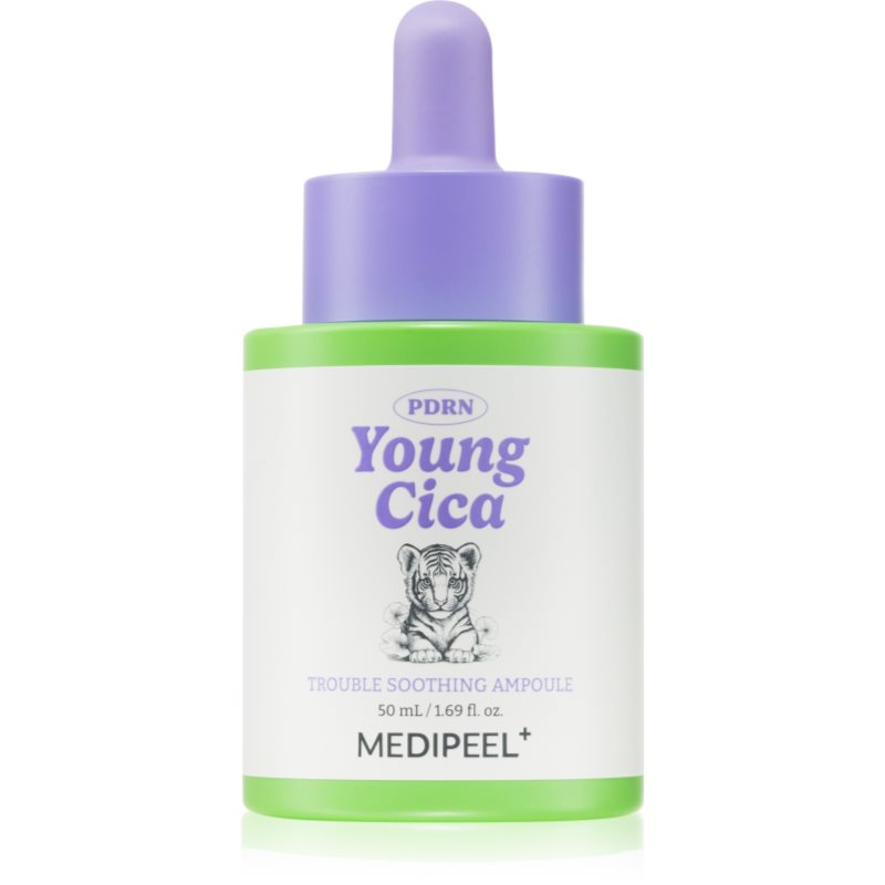 MEDIPEEL+ Young Cica PDRN Trouble Soothing Ampoule zklidňující sérum proti zarudnutí pleti s regeneračním účinkem 50 ml