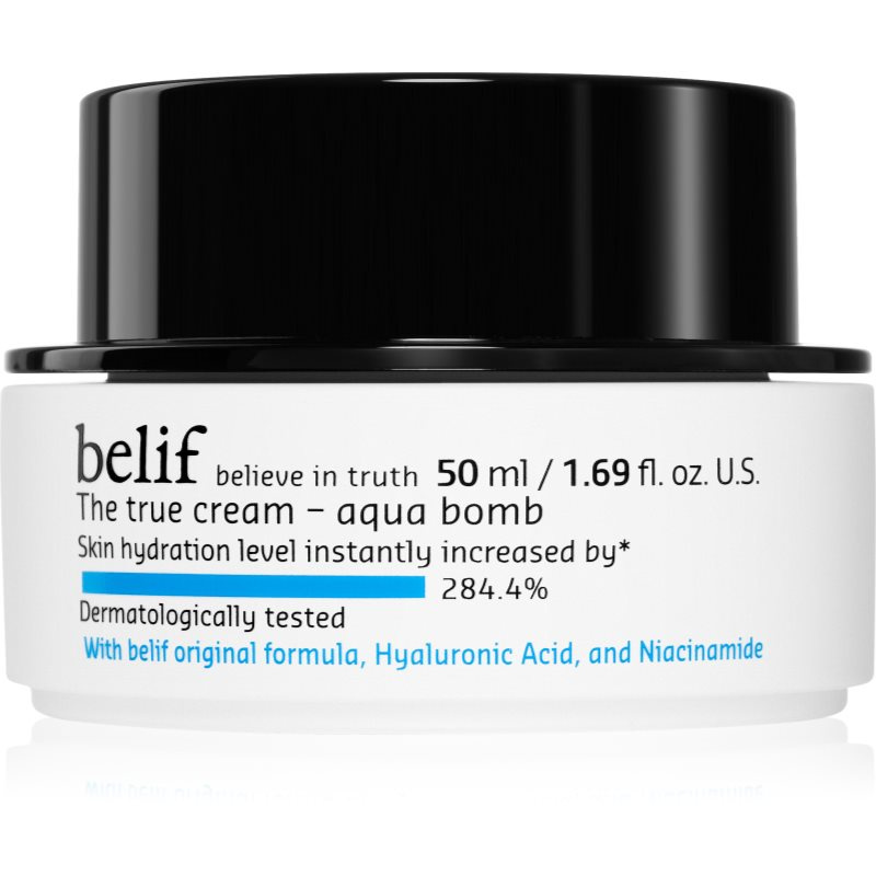 belif The True Cream Aqua Bomb hloubkově hydratační krém s niacinamidem 50 ml