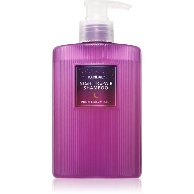 KUNDAL Night Repair Shampoo šampon a kondicionér 2 v 1 pro výživu a hydrataci s vůní Into The Dream 470 ml