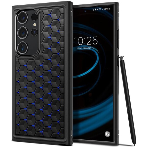 Pouzdro Spigen Cryo Armor Samsung Galaxy S24 Ultra modré Modrá