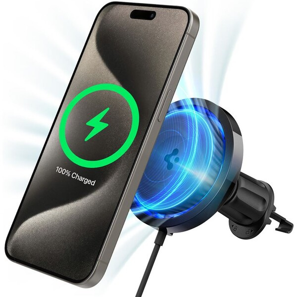 Spigen OneTap Pro 3 Cryomax Airvent Hook MagSafe držák do auta s chlazením, černý