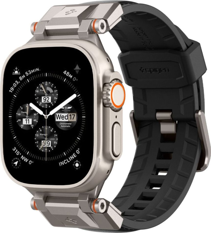 Spigen DuraPro Armor PU řemínek Apple Watch Ultra 49/45/44/42mm černý