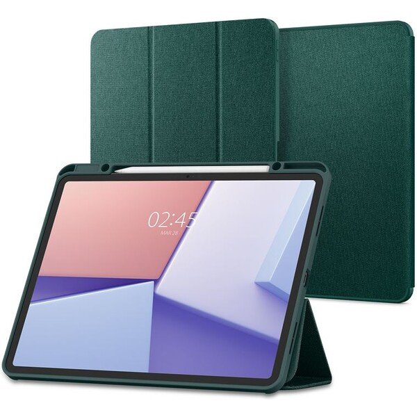 Spigen Urban Fit pouzdro iPad Air 13" (2024) půlnočně zelené