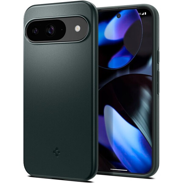Spigen Thin Fit kryt Google Pixel 9 Pro/Pixel 9 zelený