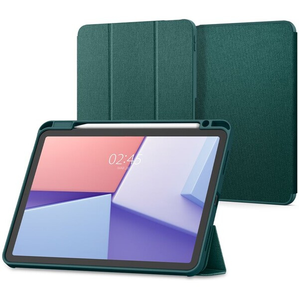 Spigen Urban Fit pouzdro iPad Air 11" (2024) půlnočně zelené