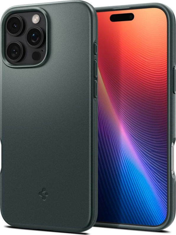Spigen Thin Fit MagSafe kryt iPhone 16 Pro Max abyss green