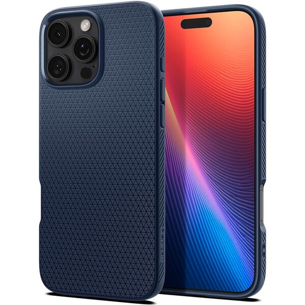 Spigen Liquid Air kryt iPhone 16 Pro Max navy blue