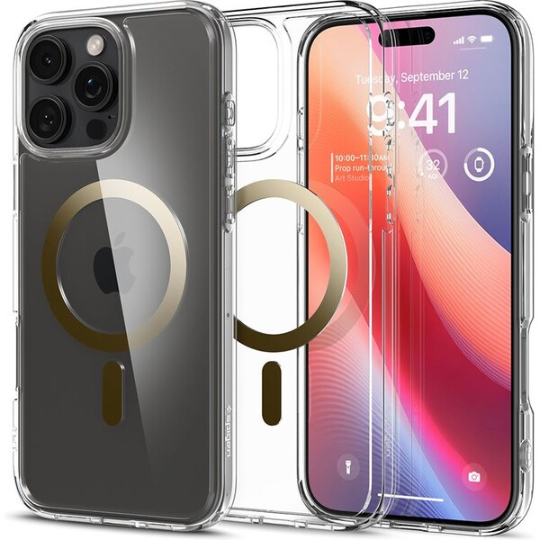 Spigen Ultra Hybrid MagSafe kryt iPhone 16 Pro Max gold