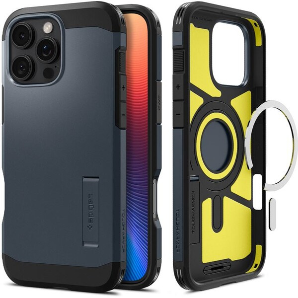 Spigen Tough Armor MagSafe kryt iPhone 16 Pro Max metal slate