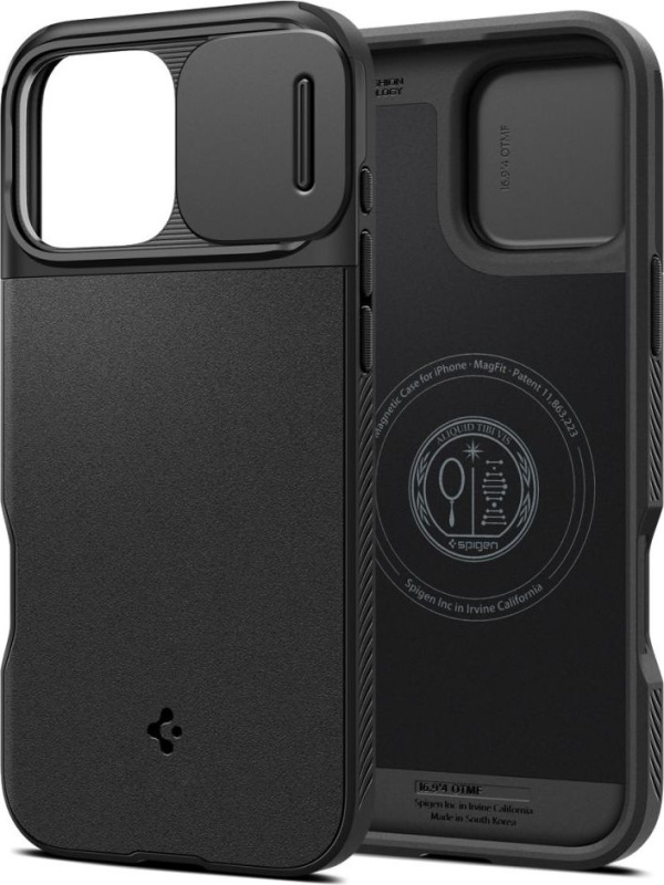 Spigen Optik Armor MagSafe kryt iPhone 16 Pro black