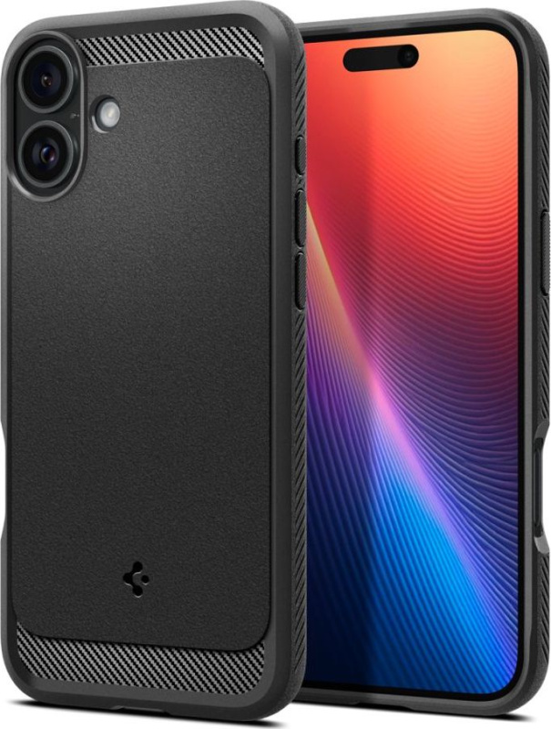 Spigen Rugged Armor MagSafe kryt iPhone 16 matte black