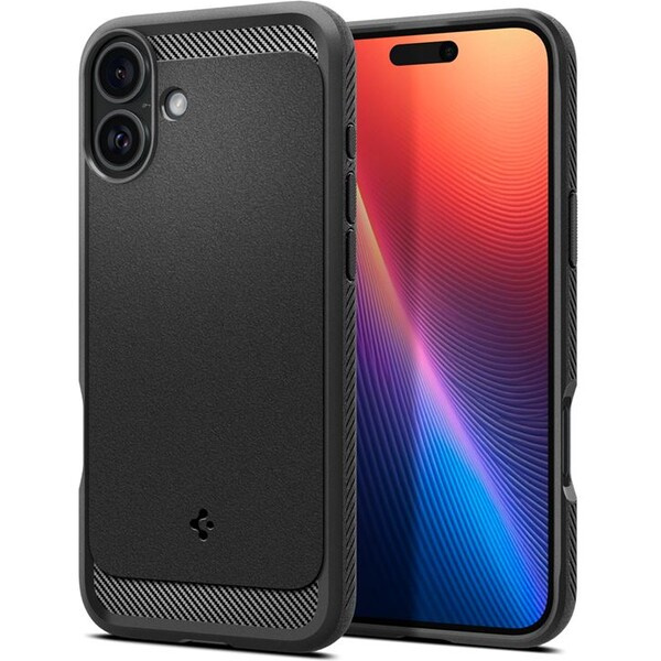 Spigen Rugged Armor MagSafe kryt iPhone 16 matte black