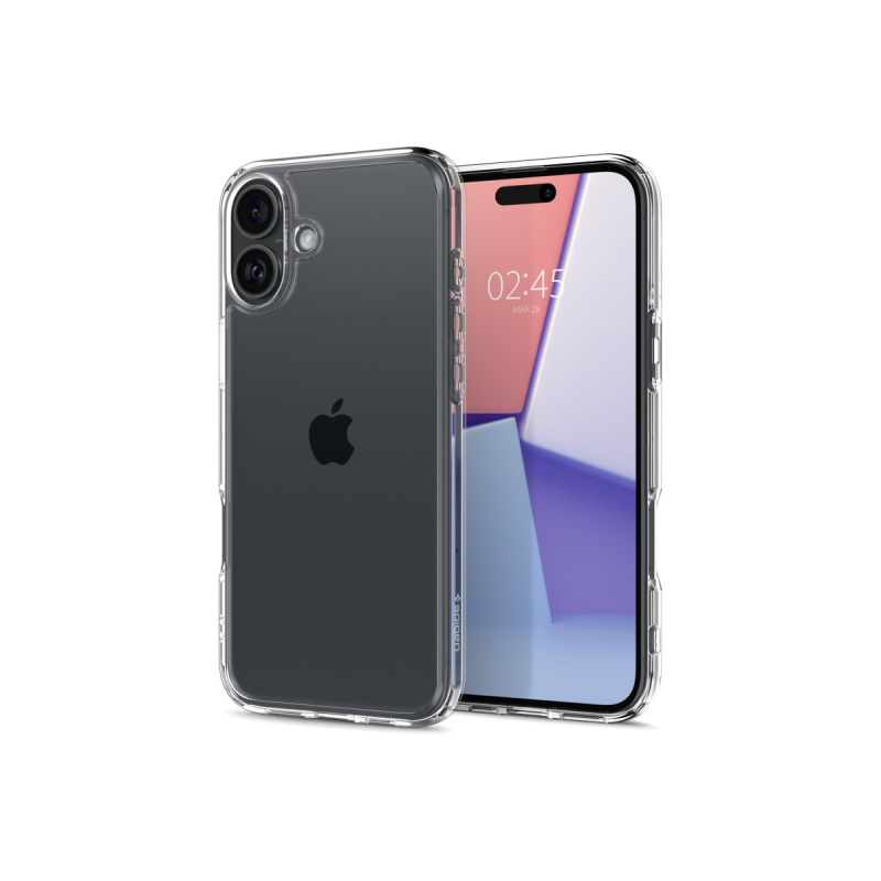 Spigen Crystal Hybrid iPhone 16 crystal clear