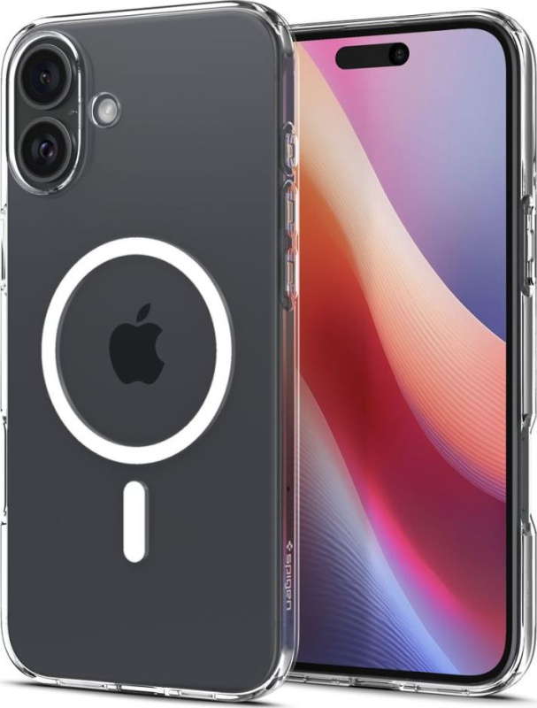 Spigen Liquid Crystal MagSafe kryt iPhone 16 crystal clear