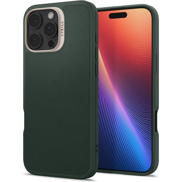 Spigen Cyrill Kajuk MagSafe kryt iPhone 16 Pro Max forest green