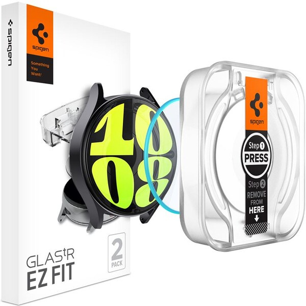 Spigen Glass tR EZ Fit sklo Samsung Galaxy Watch7 (44mm) čiré (2 ks)