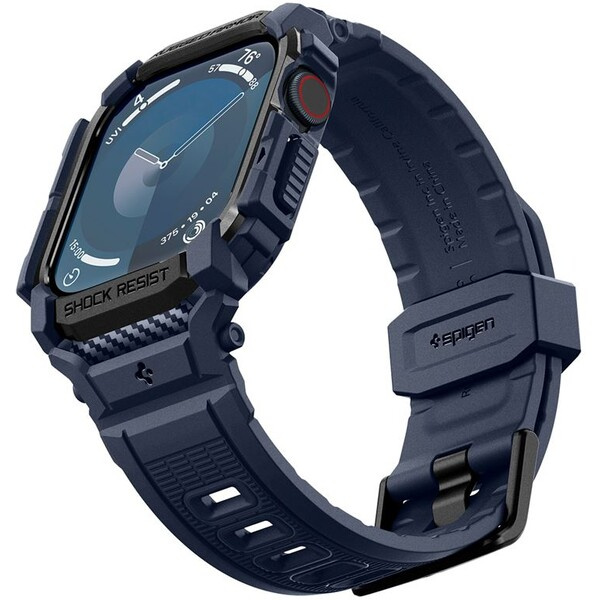 Spigen Rugged Armor Pro řemínek s pouzdrem Apple Watch 10 (42mm) modrý