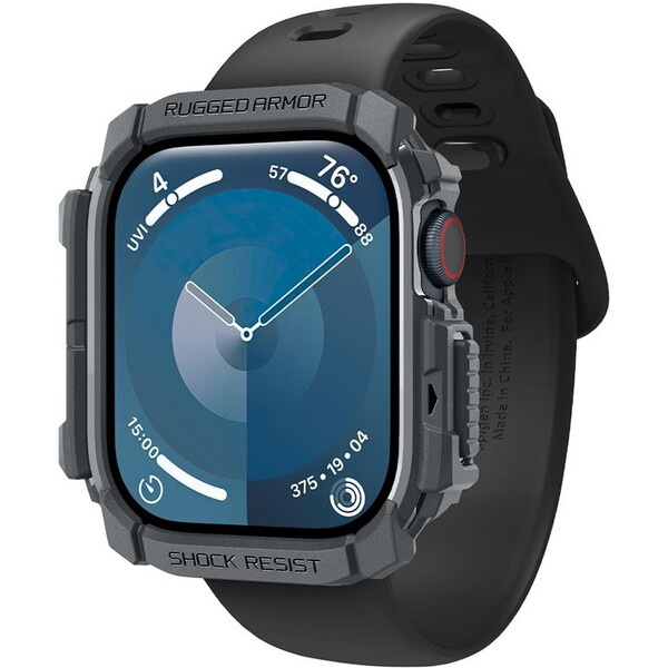 Spigen Rugged Armor kryt pro Apple Watch 10 (46mm) tmavě šedý