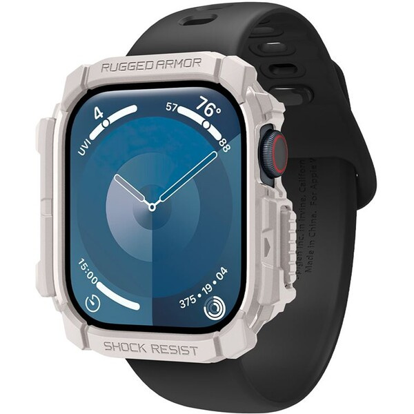 Spigen Rugged Armor kryt pro Apple Watch 10 (46mm) béžový
