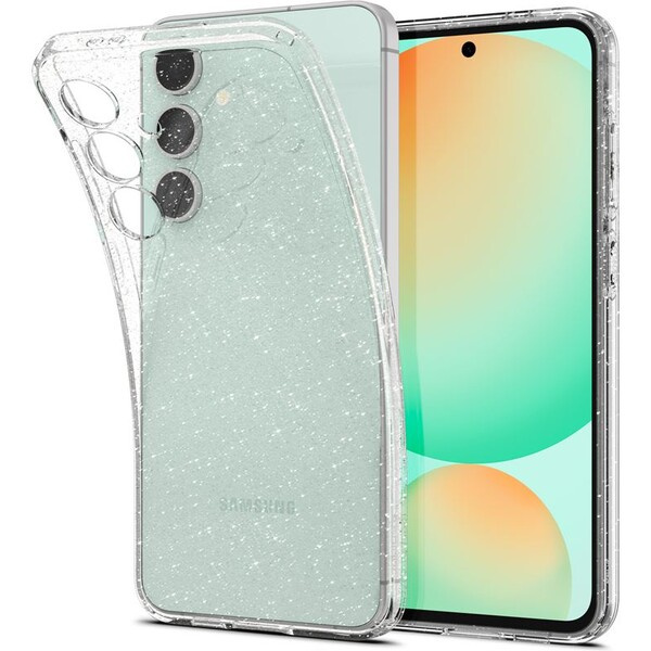 Spigen Liquid Crystal Glitter kryt Samsung Galaxy S24 FE čirý