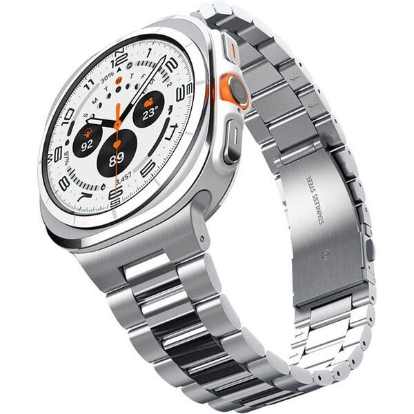 Spigen Modern Fit 316L, silver - Samsung Galaxy Watch Ultra AMP08823 Stříbrná