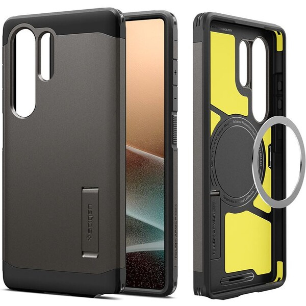Spigen Tough Armor MagSafe kryt Samsung Galaxy S25 Ultra tmavě šedý