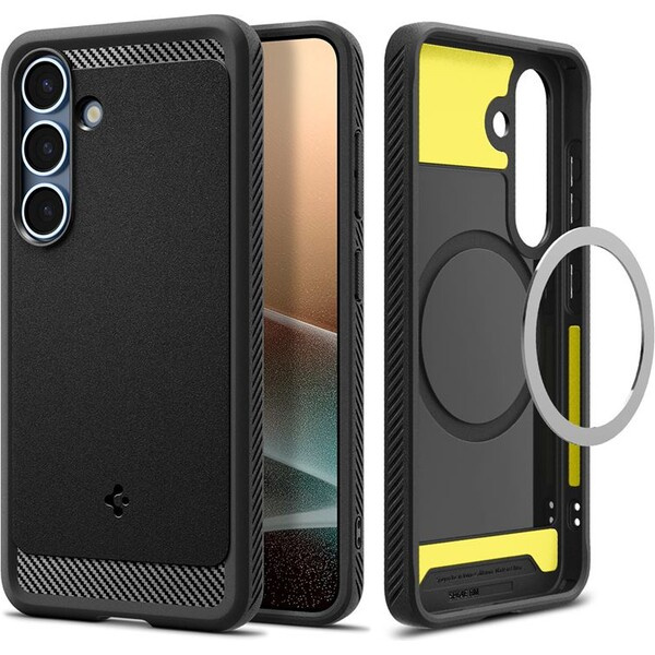 Spigen Rugged Armor MagSafe kryt Samsung Galaxy S25+ matně černý