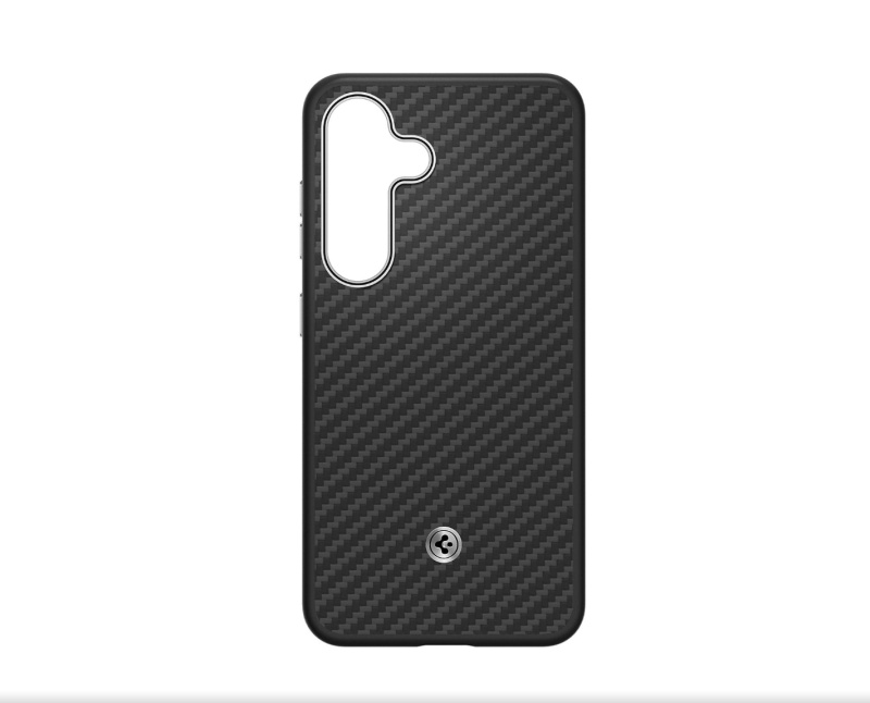 Samsung od Spigen Enzo Aramid Magnetický Kryt pro Galaxy S25 – Black Silver