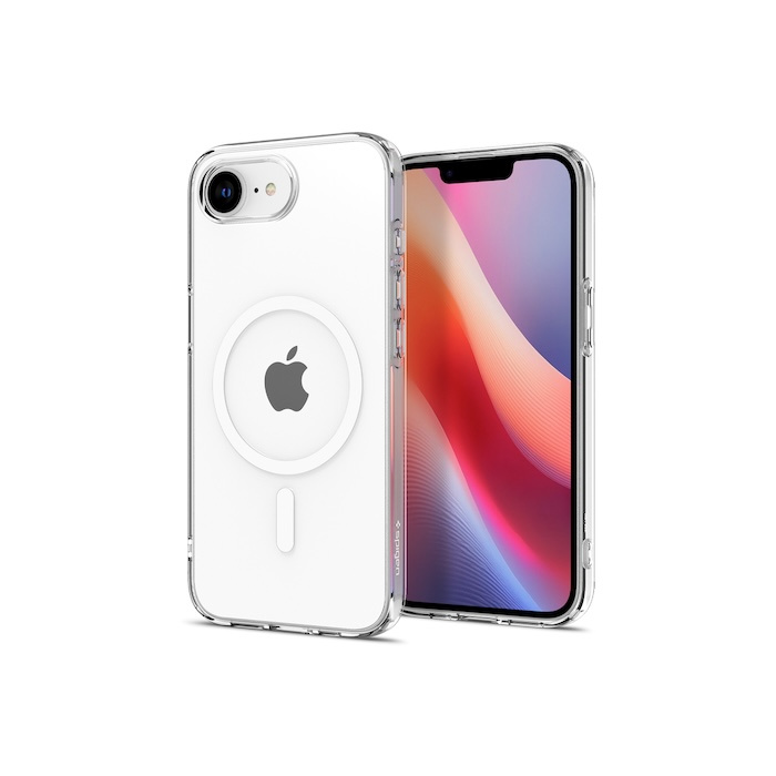 Spigen Crystal Flex MagSafe kryt iPhone 16e bílý