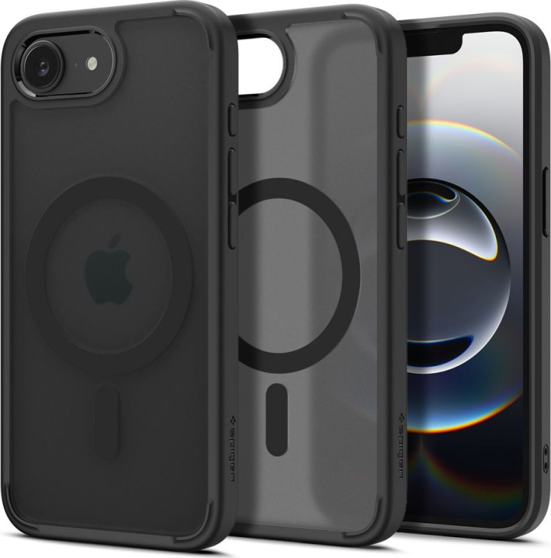 Spigen Ultra Hybrid Mag s MagSafe, iPhone 16e, frost black