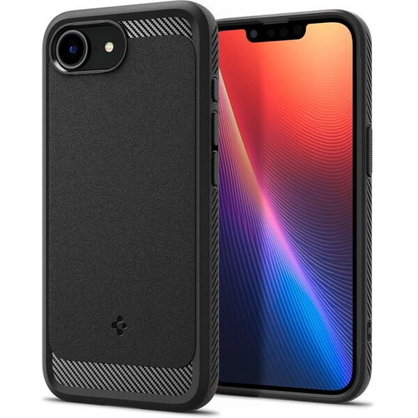 Spigen Rugged Armor MagSafe kryt iPhone 16e matně černý