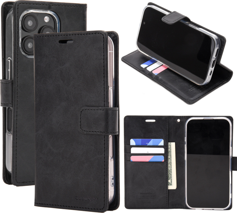 Mercury Ochranné pouzdro na iPhone 16 Pro MAX - Mercury, Bluemoon Diary Black