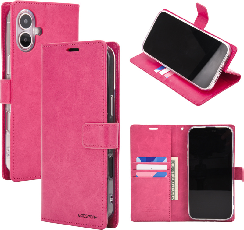 Mercury Ochranné pouzdro na iPhone 16 PLUS - Mercury, Bluemoon Diary HotPink