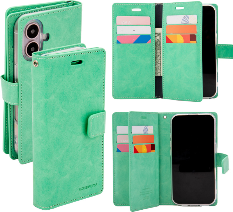 Mercury Ochranné pouzdro na iPhone 16 - Mercury, Mansoor Diary Mint